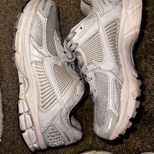 Nike Light Gray and White Running Shoes